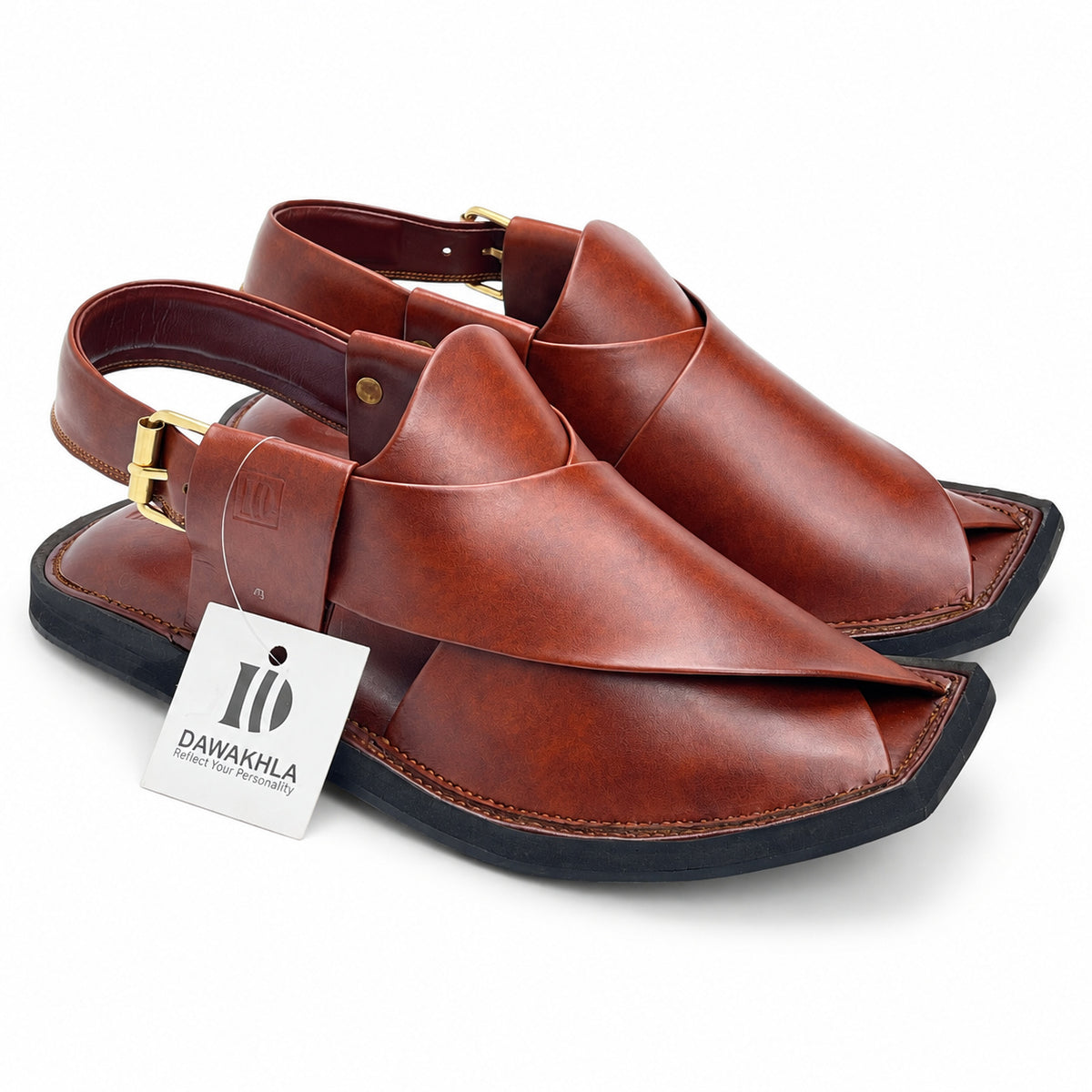 Dawakhla Slim Upturned — Cognac, view 1