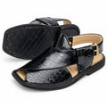 Dawakhla Texture Edit — Black croc · Soft square, view 3