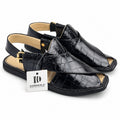 Dawakhla Texture Edit — Black croc · Soft square, view 1